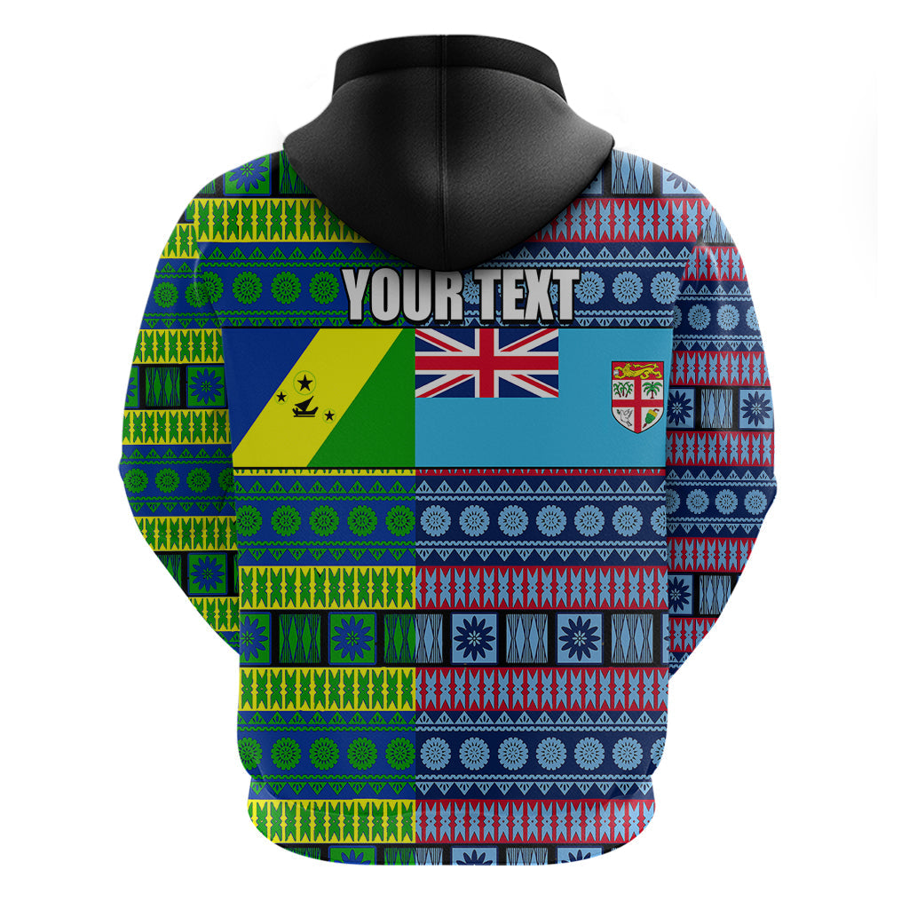 Custom Malampa Fiji Hoodie Tribal Patterns LT6
