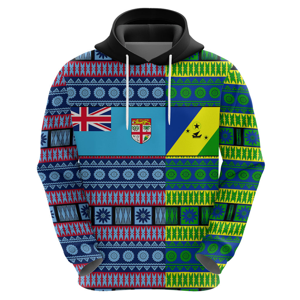 Custom Malampa Fiji Hoodie Tribal Patterns LT6