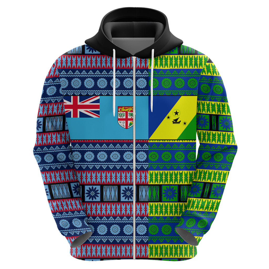Custom Malampa Fiji Hoodie Tribal Patterns LT6