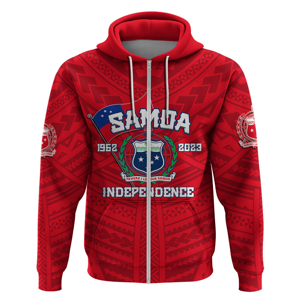 Samoa Independence Hoodie 2023 Red Style LT6
