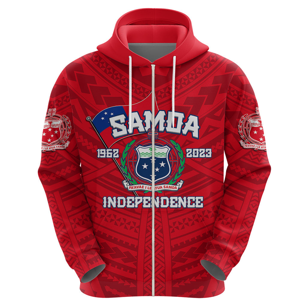 Samoa Independence Hoodie 2023 Red Style LT6