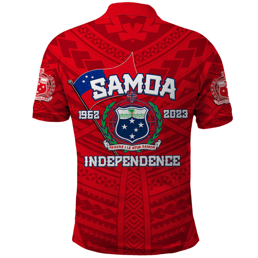 Samoa Independence Polo Shirt 2023 Red Style LT6