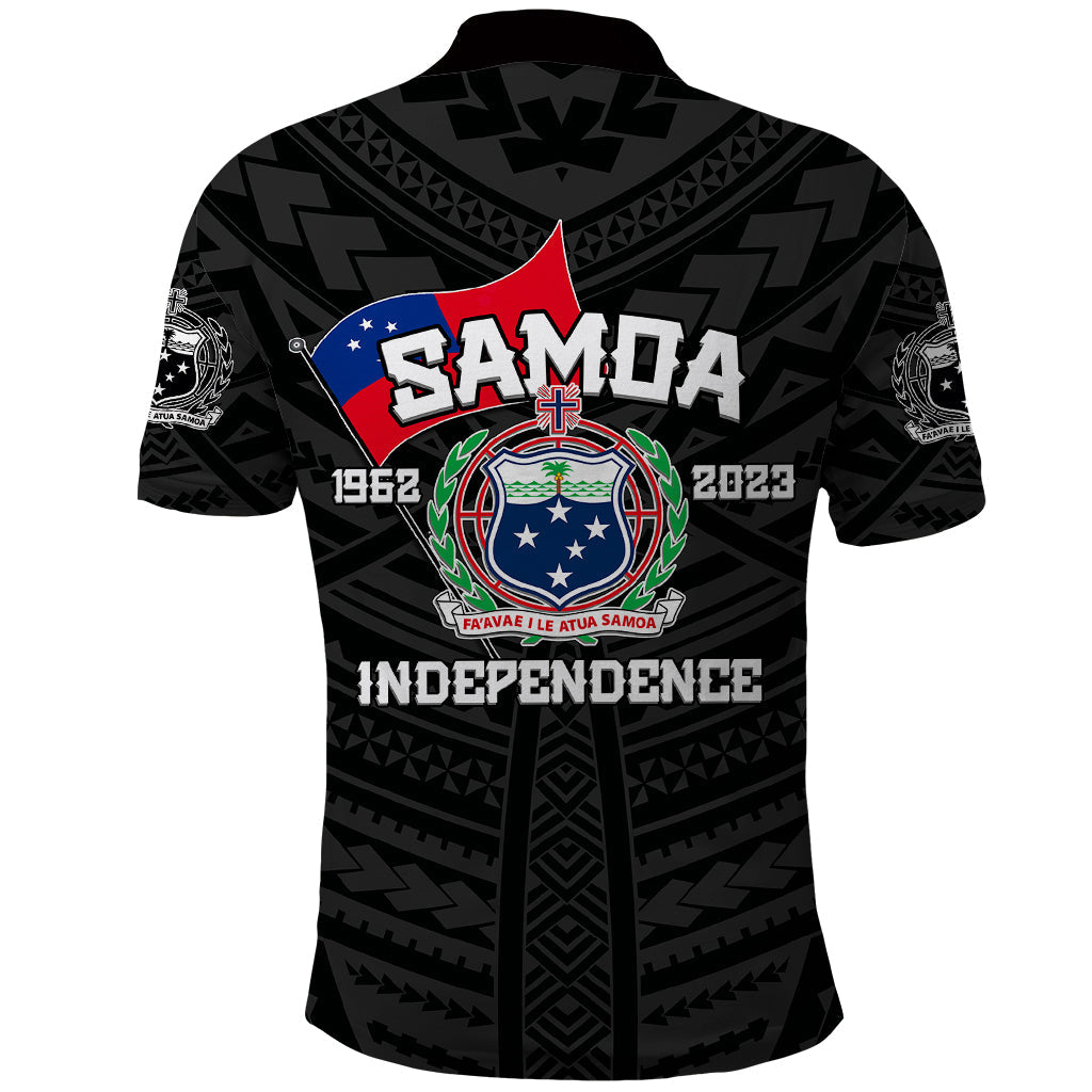 Samoa Independence Polo Shirt 2023 Black Style LT6