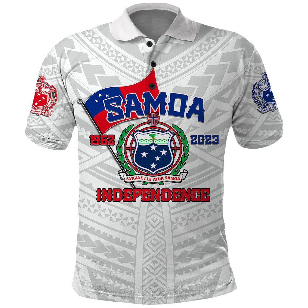 Samoa Independence Polo Shirt 2023 White Style LT6