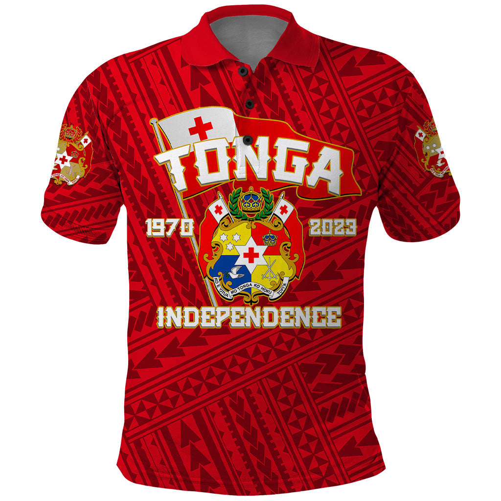 Tonga Independence Polo Shirt 2023 Red Style LT6