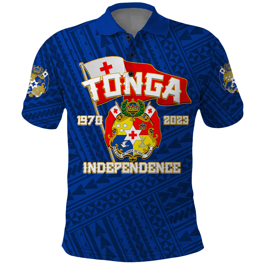 Tonga Independence Polo Shirt 2023 Blue Style LT6