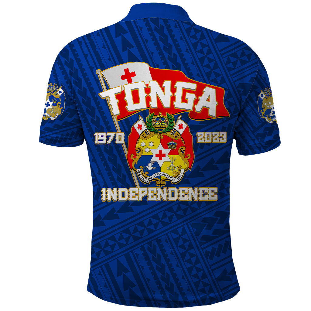 Tonga Independence Polo Shirt 2023 Blue Style LT6