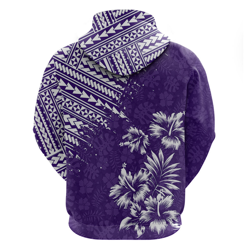 Hawaii Summer Hoodie Mix Polynesian Purple LT6