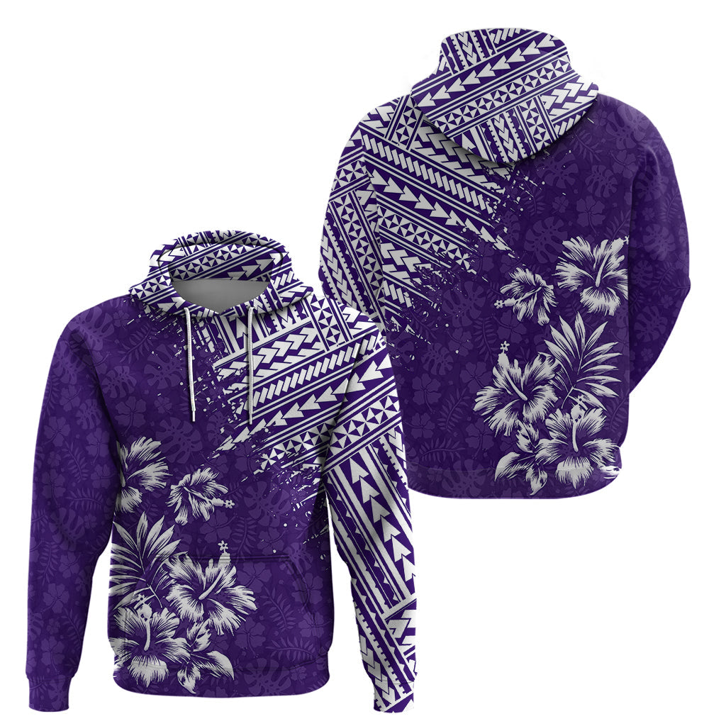 Hawaii Summer Hoodie Mix Polynesian Purple LT6