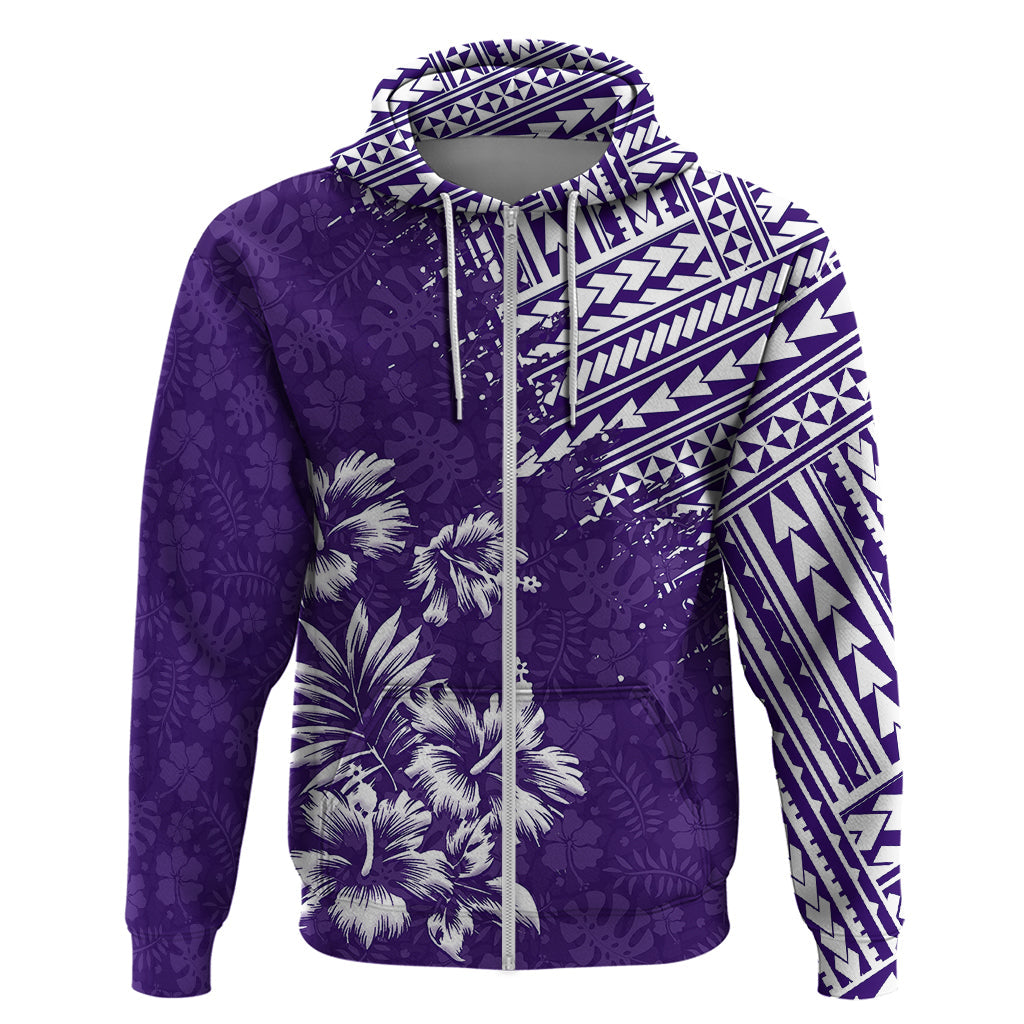 Hawaii Summer Hoodie Mix Polynesian Purple LT6