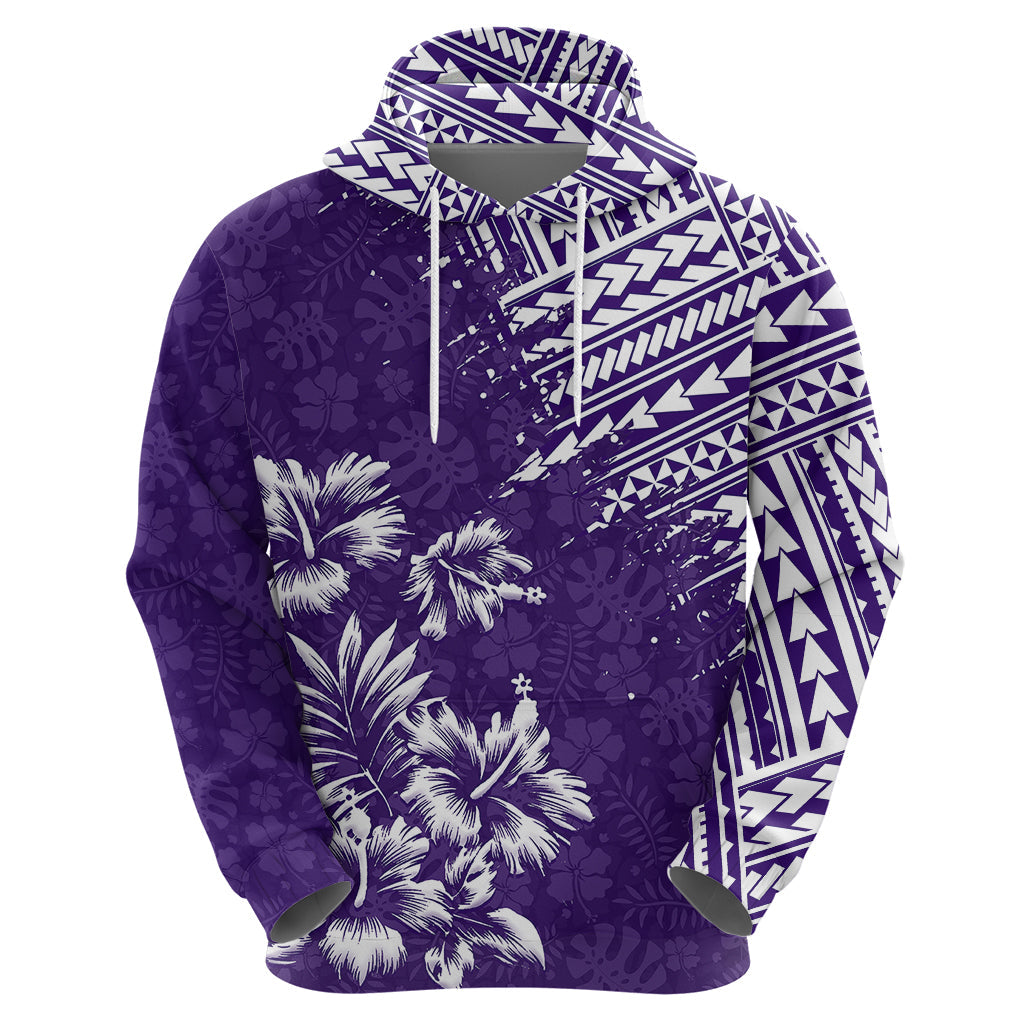 Hawaii Summer Hoodie Mix Polynesian Purple LT6