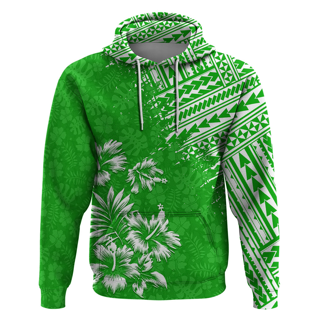 Hawaii Summer Hoodie Mix Polynesian Green LT6