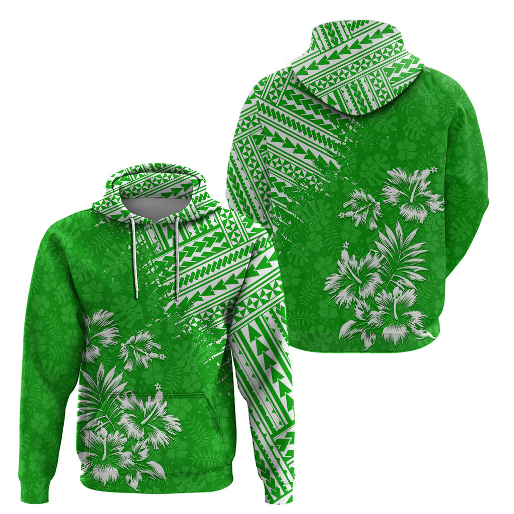 Hawaii Summer Hoodie Mix Polynesian Green LT6