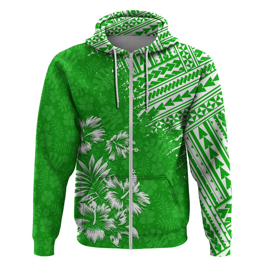 Hawaii Summer Hoodie Mix Polynesian Green LT6