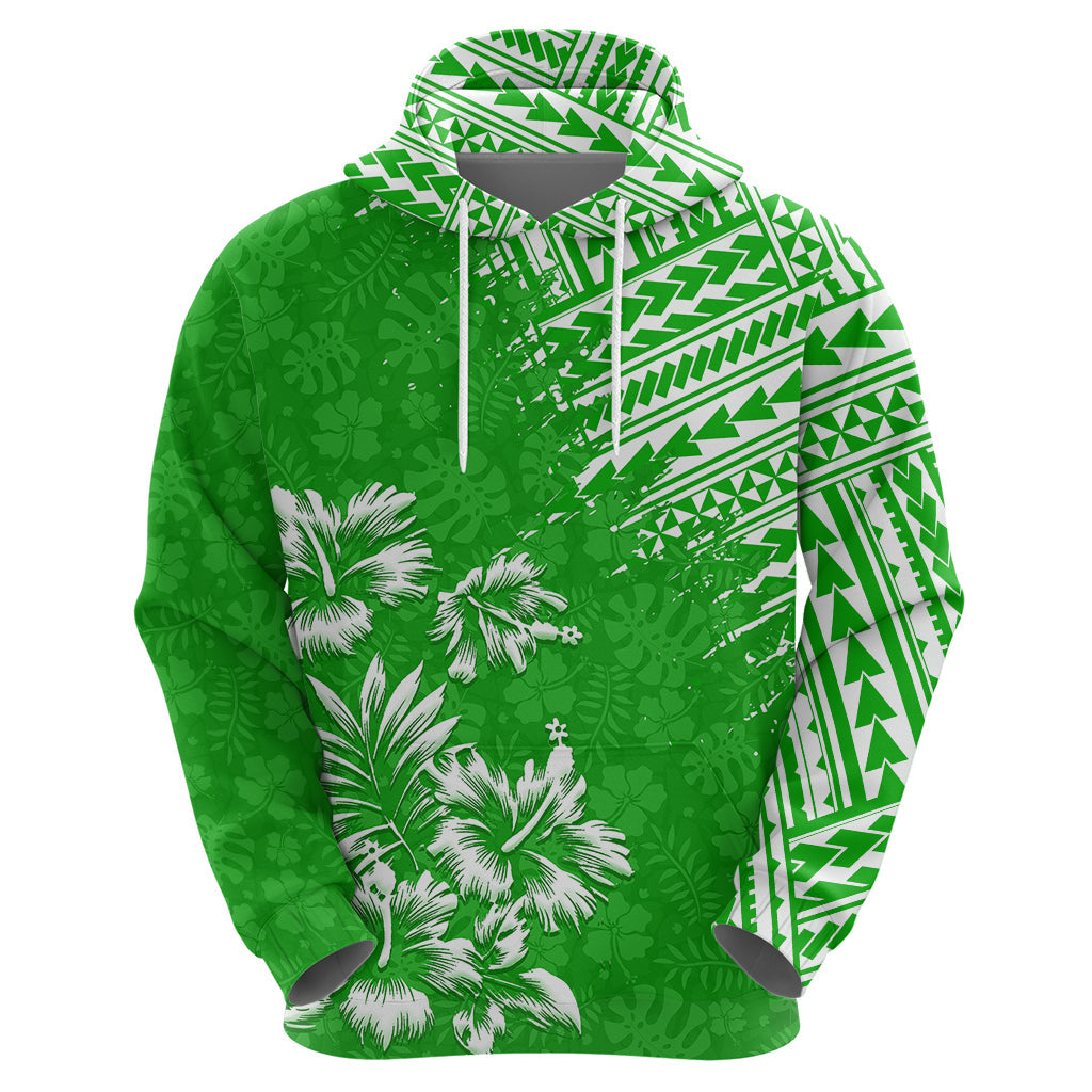 Hawaii Summer Hoodie Mix Polynesian Green LT6