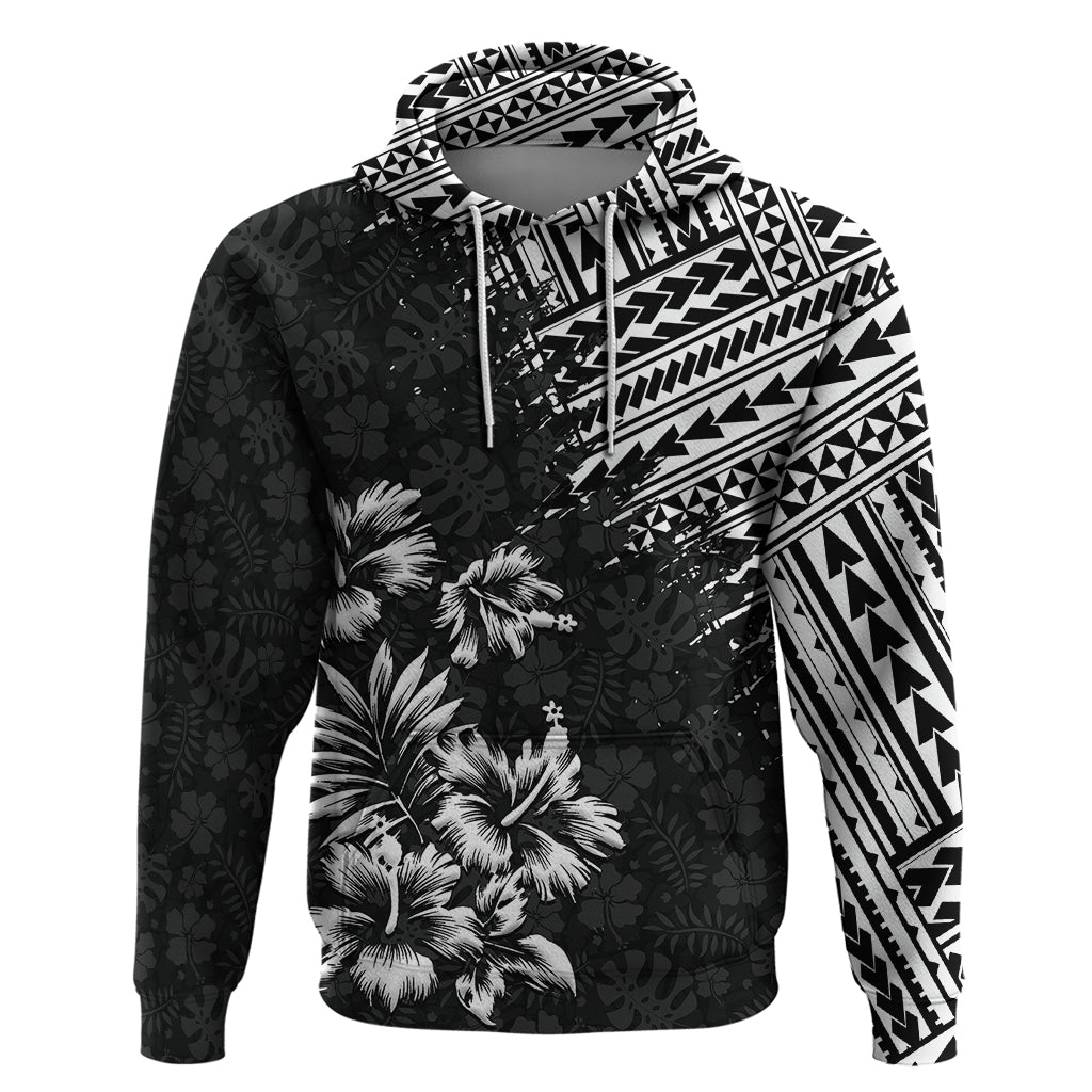 Hawaii Summer Hoodie Mix Polynesian Black LT6