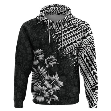 Hawaii Summer Hoodie Mix Polynesian Black LT6