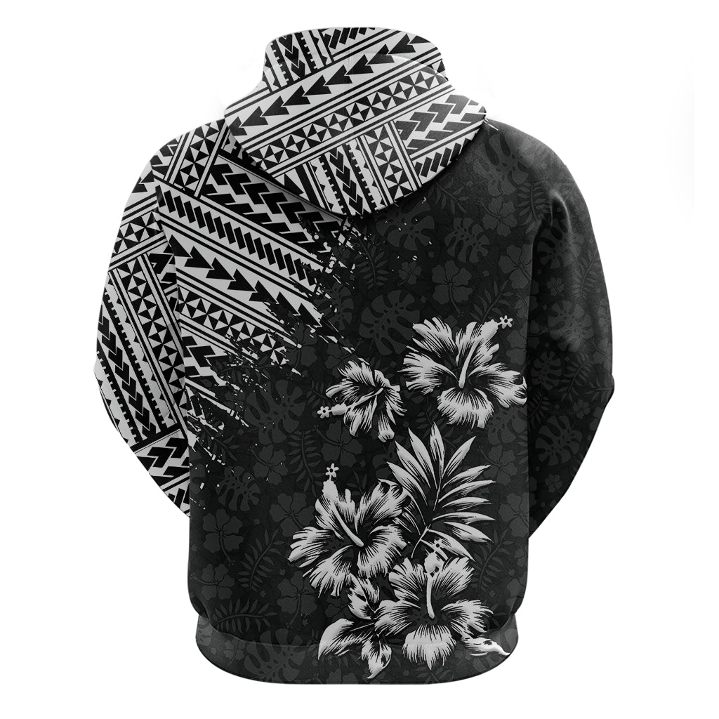 Hawaii Summer Hoodie Mix Polynesian Black LT6