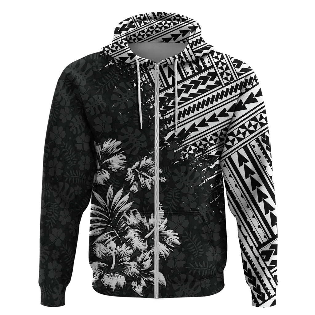 Hawaii Summer Hoodie Mix Polynesian Black LT6