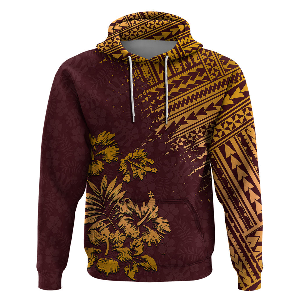 Hawaii Summer Hoodie Mix Polynesian Brown LT6