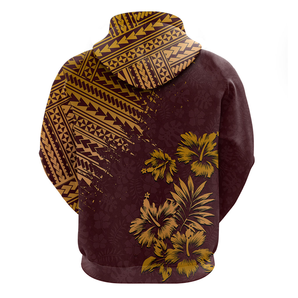 Hawaii Summer Hoodie Mix Polynesian Brown LT6