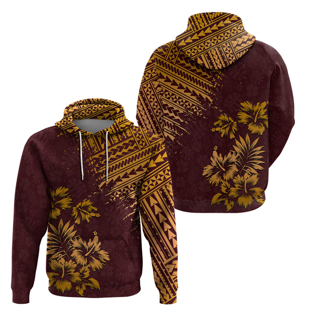 Hawaii Summer Hoodie Mix Polynesian Brown LT6