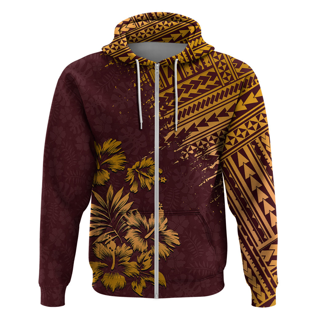 Hawaii Summer Hoodie Mix Polynesian Brown LT6