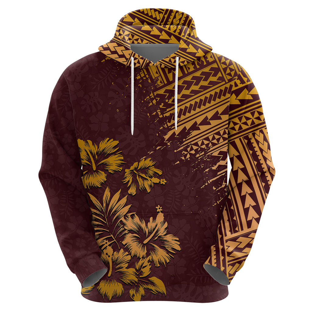 Hawaii Summer Hoodie Mix Polynesian Brown LT6