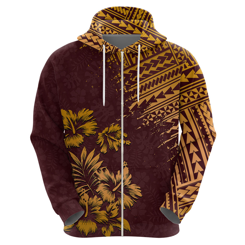 Hawaii Summer Hoodie Mix Polynesian Brown LT6
