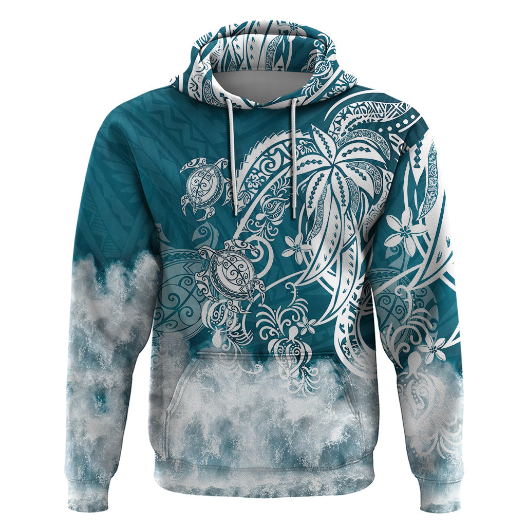 Polynesian Sea Turtle Hoodie Tribal LT6