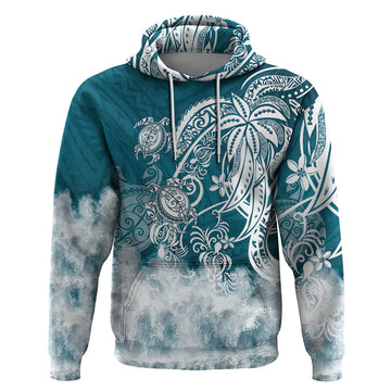 Polynesian Sea Turtle Hoodie Tribal LT6
