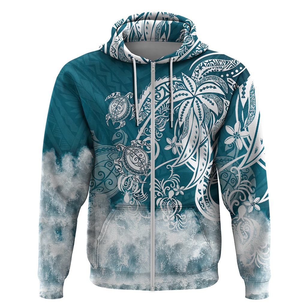 Polynesian Sea Turtle Hoodie Tribal LT6