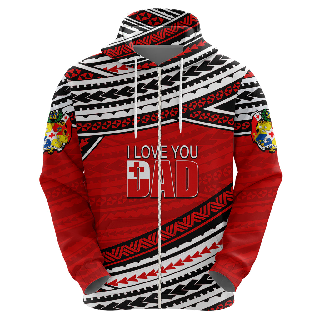 Personalized Happy Fathers Day Tonga Hoodie I Love You Dad LT6
