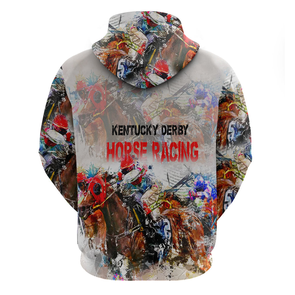Horse Racing Hoodie Art Style LT6