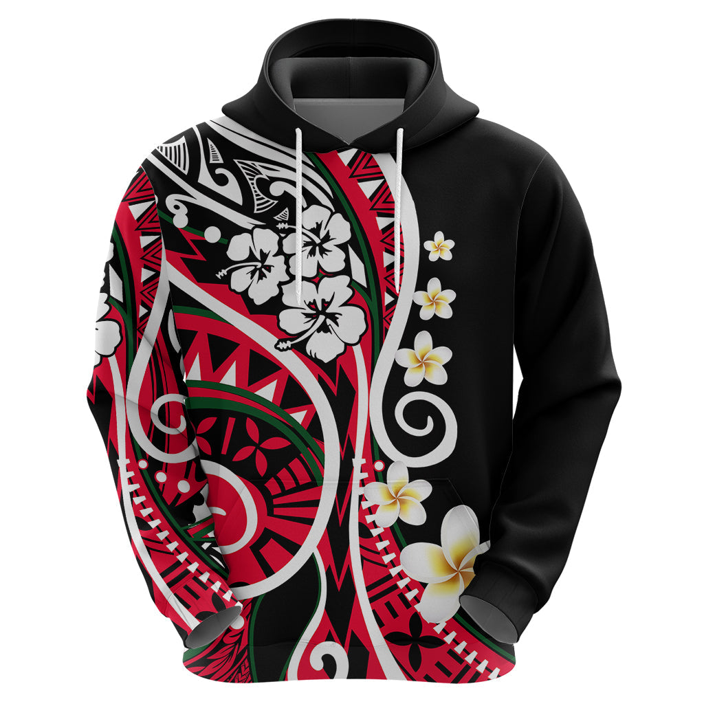 Plumeria Polynesian Hoodie Trending Red LT6