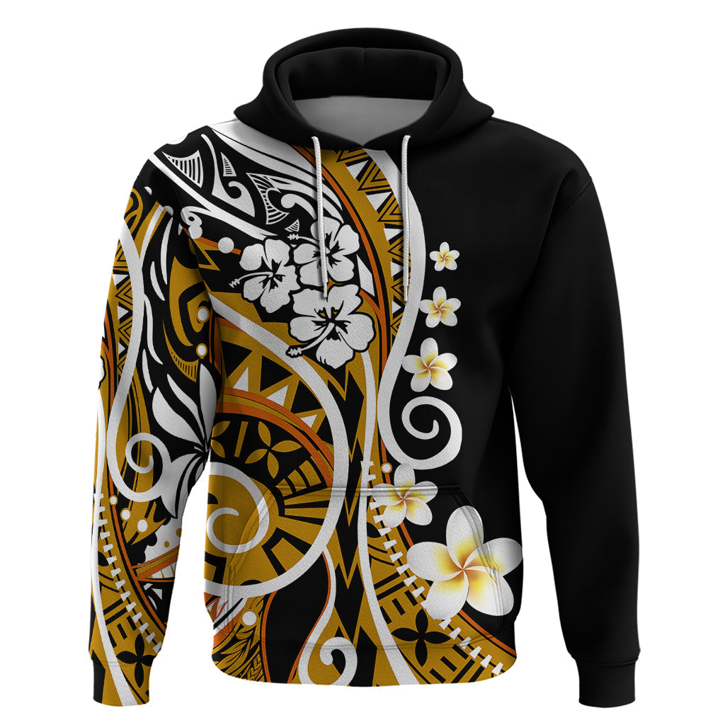 Plumeria Polynesian Hoodie Trending Gold LT6