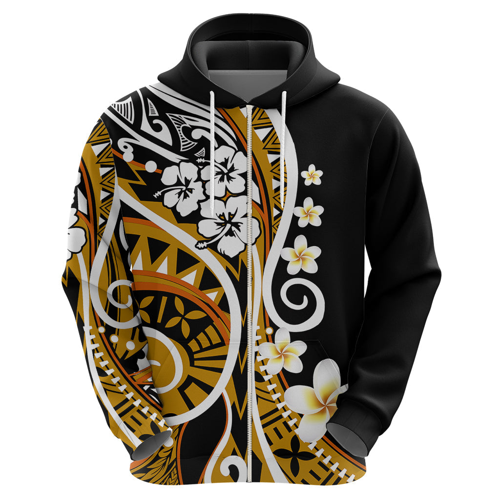 Plumeria Polynesian Hoodie Trending Gold LT6