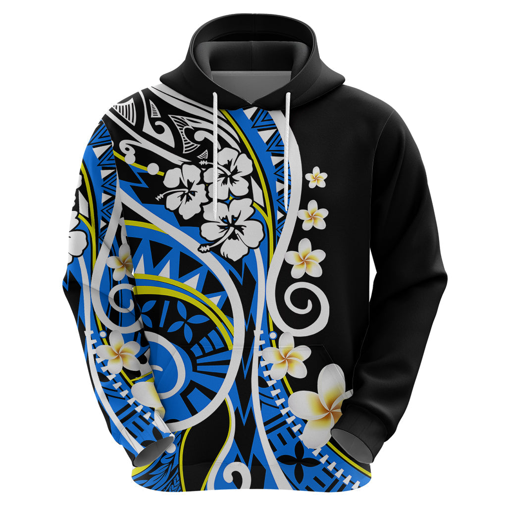 Plumeria Polynesian Hoodie Trending Blue LT6