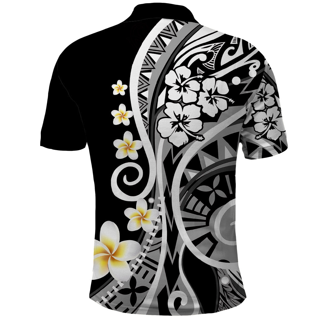 Plumeria Polynesian Polo Shirt Trending Black LT6