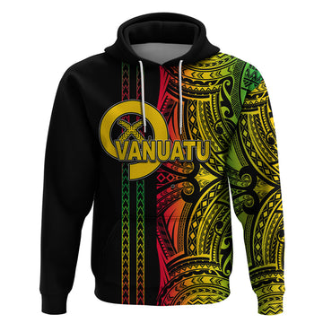 Custom Vanuatu Hoodie Polynesian Tribal LT6