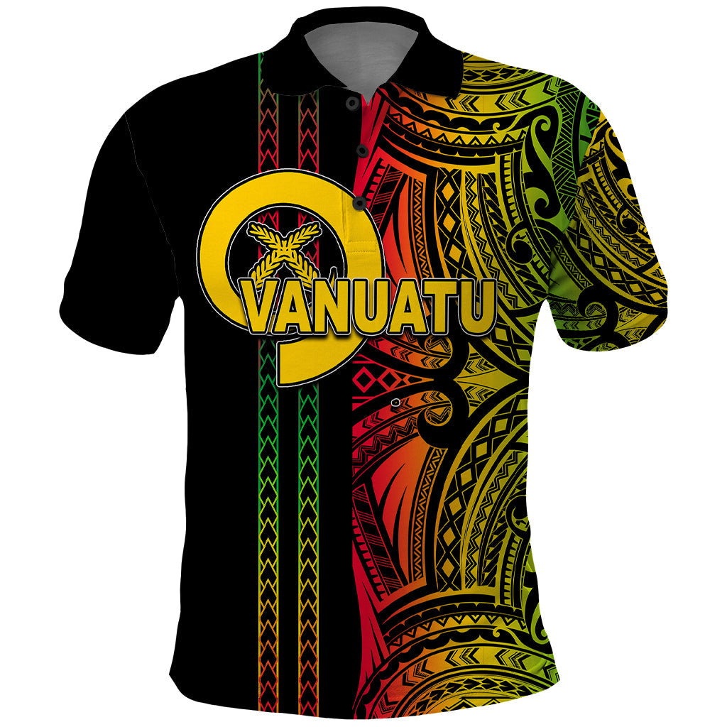 Custom Vanuatu Polo Shirt Polynesian Tribal LT6