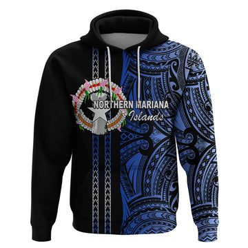 Custom Northern Mariana Islands Hoodie Polynesian Tribal LT6