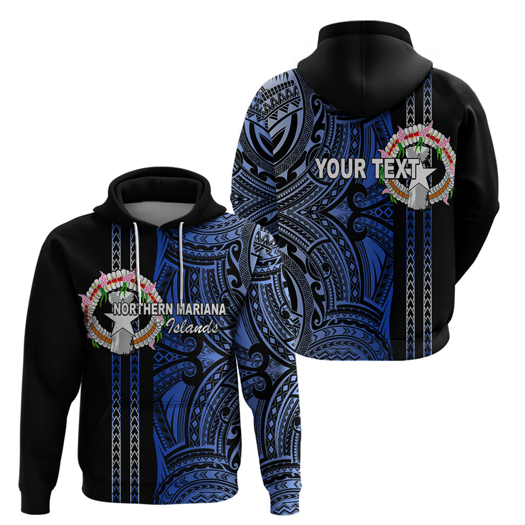 Custom Northern Mariana Islands Hoodie Polynesian Tribal LT6