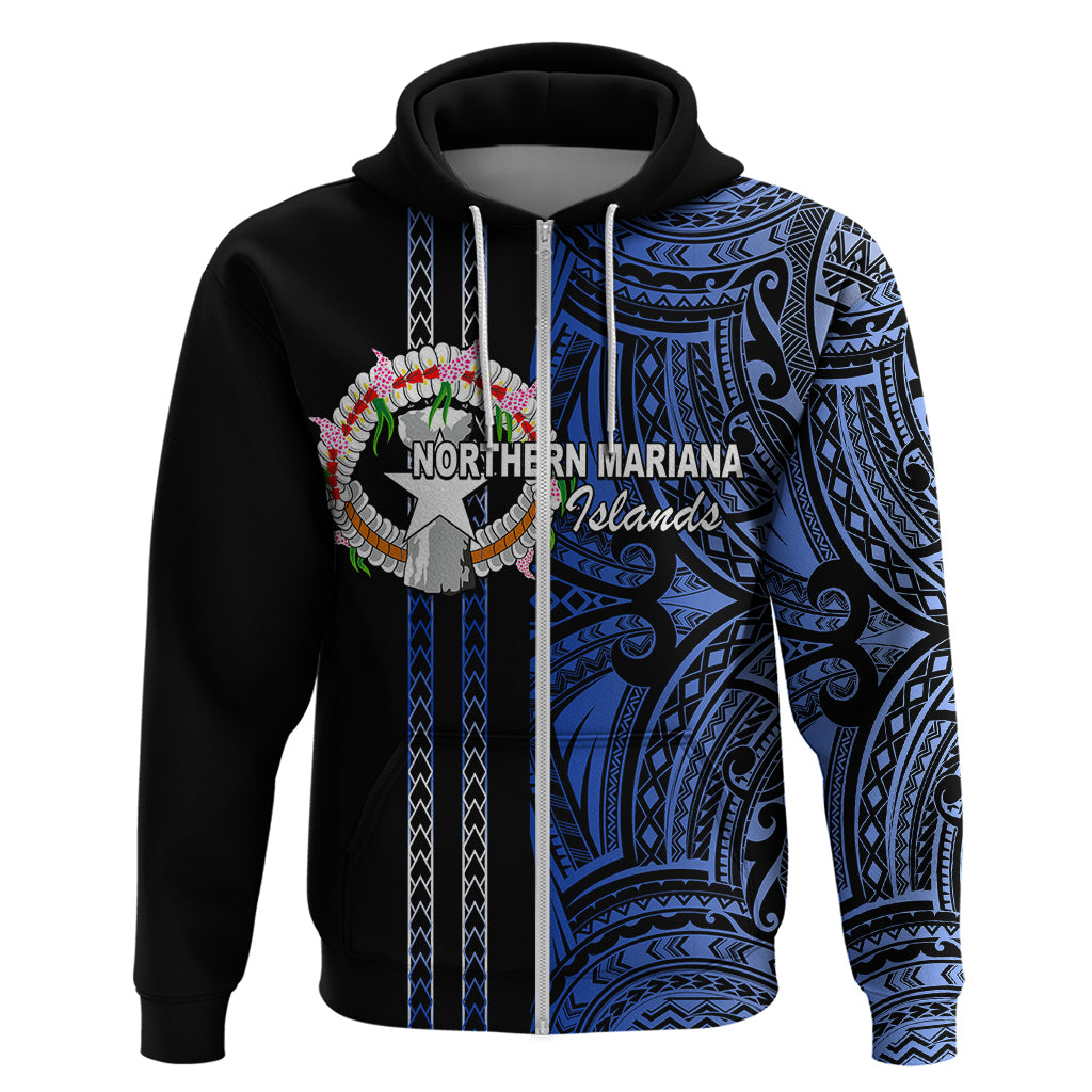 Custom Northern Mariana Islands Hoodie Polynesian Tribal LT6