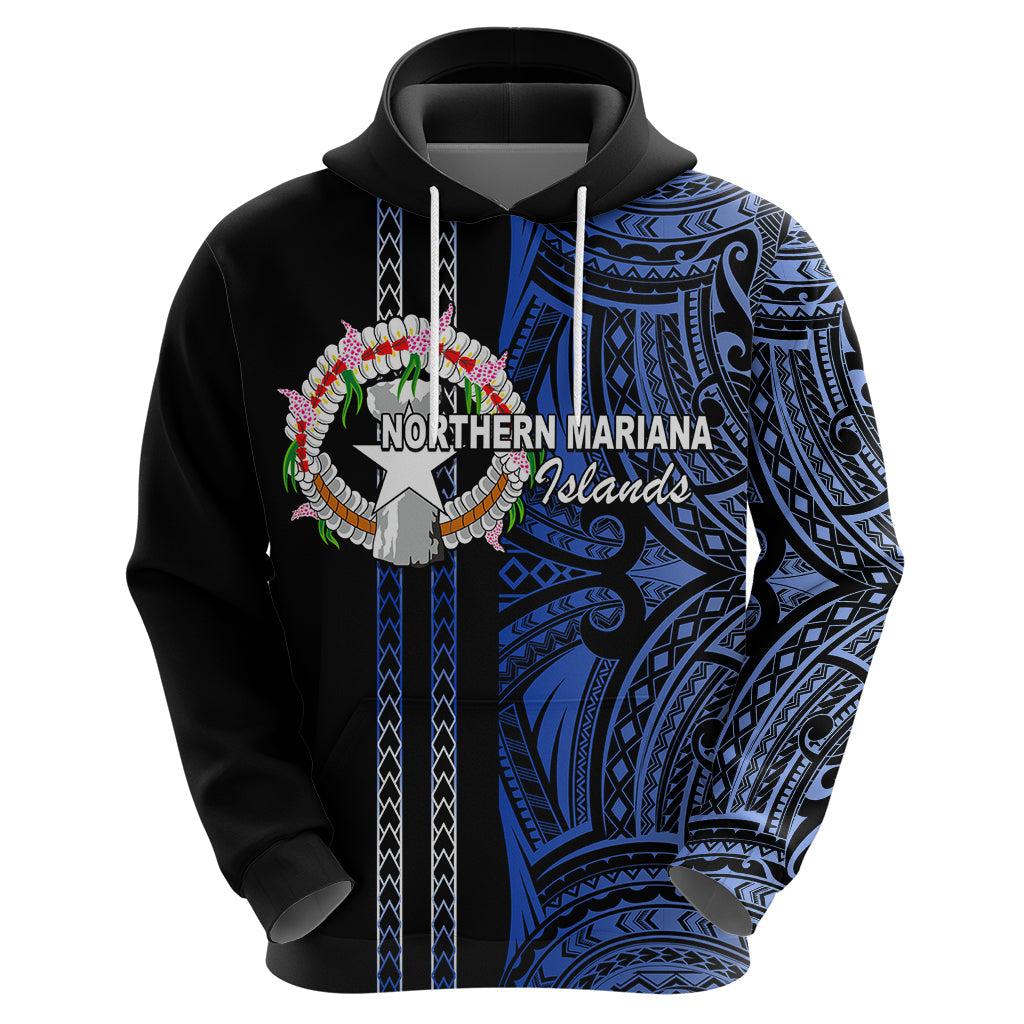 Custom Northern Mariana Islands Hoodie Polynesian Tribal LT6