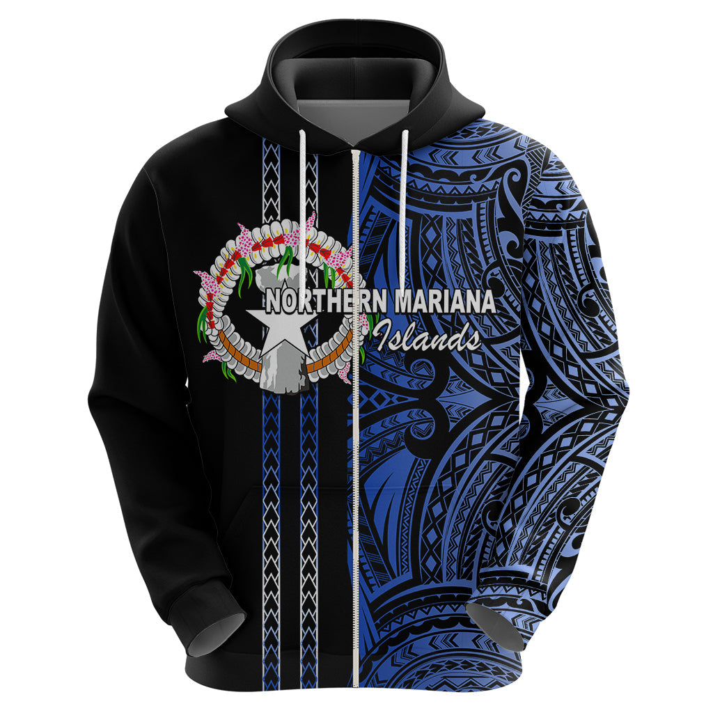Custom Northern Mariana Islands Hoodie Polynesian Tribal LT6
