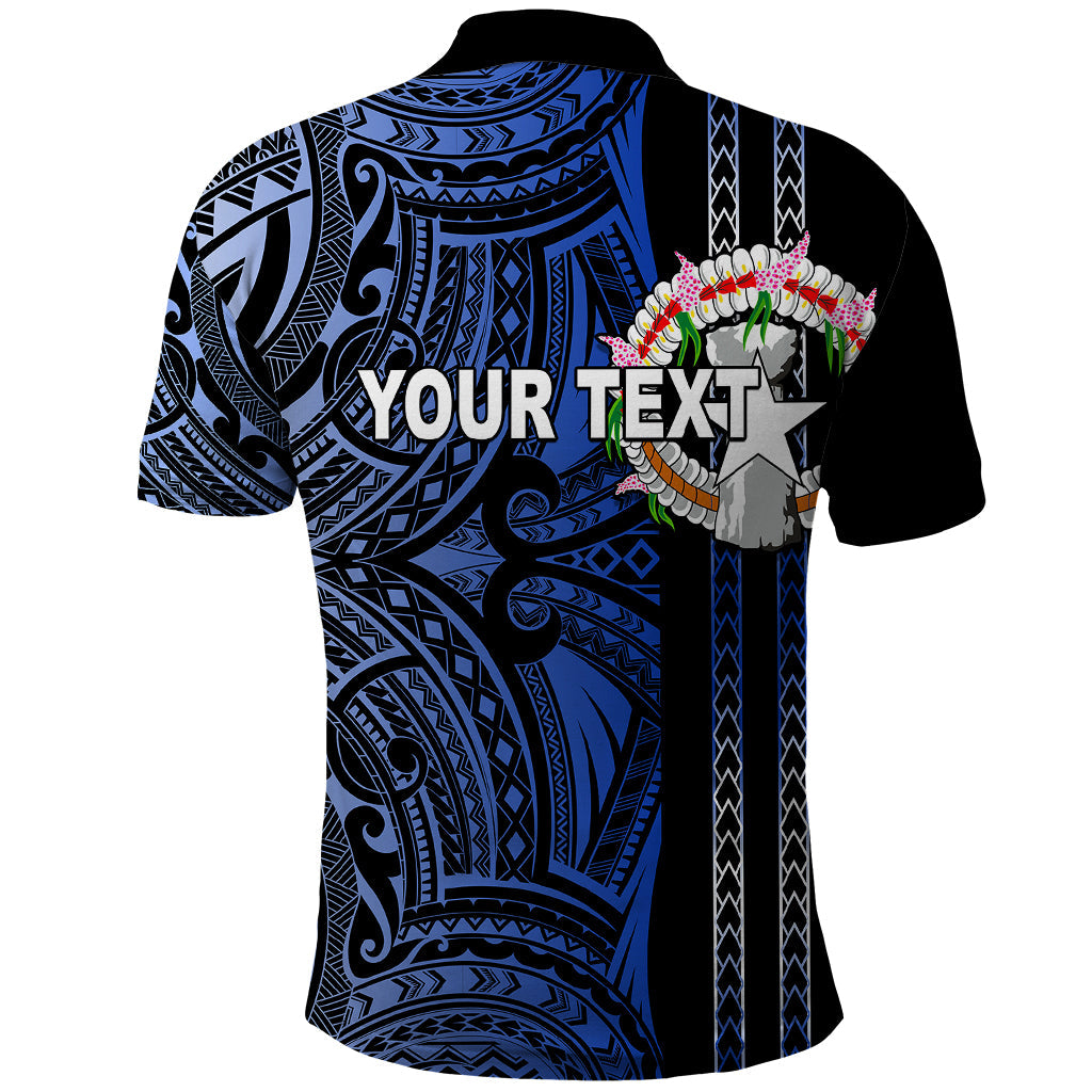 Custom Northern Mariana Islands Polo Shirt Polynesian Tribal LT6