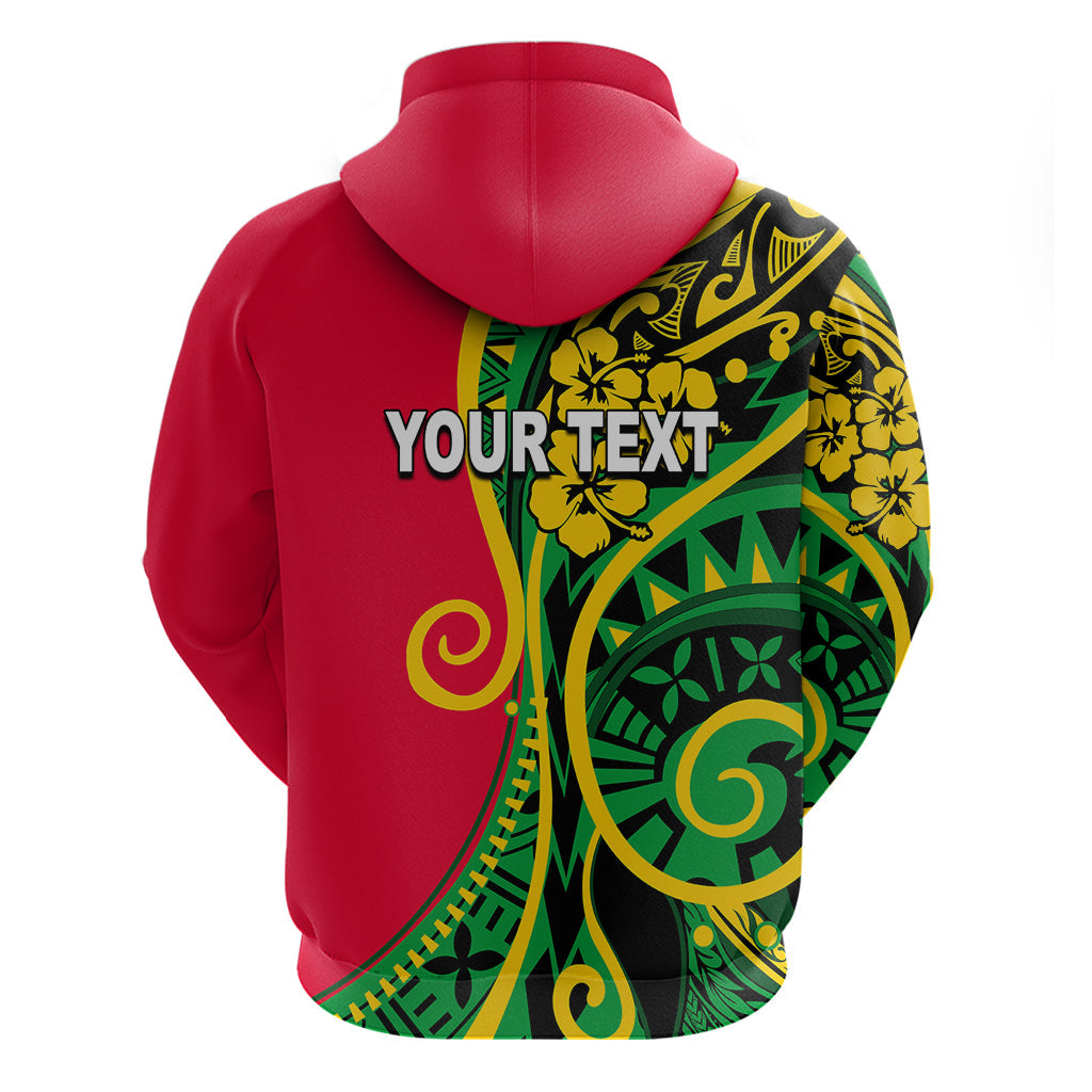 Personalized Vanuatu Hoodie Polynesian Patterns LT6