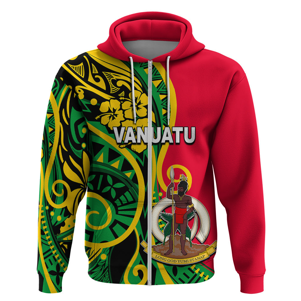 Personalized Vanuatu Hoodie Polynesian Patterns LT6