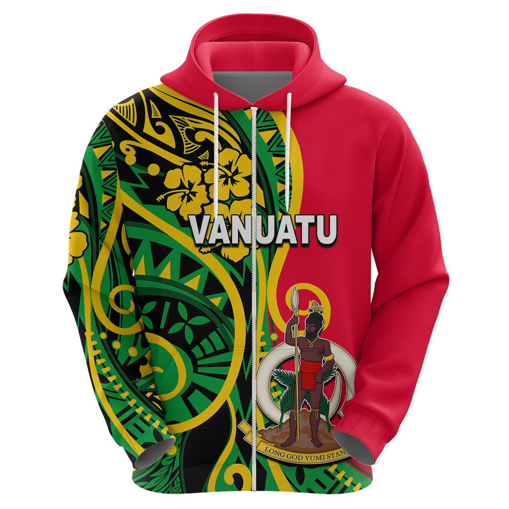 Personalized Vanuatu Hoodie Polynesian Patterns LT6